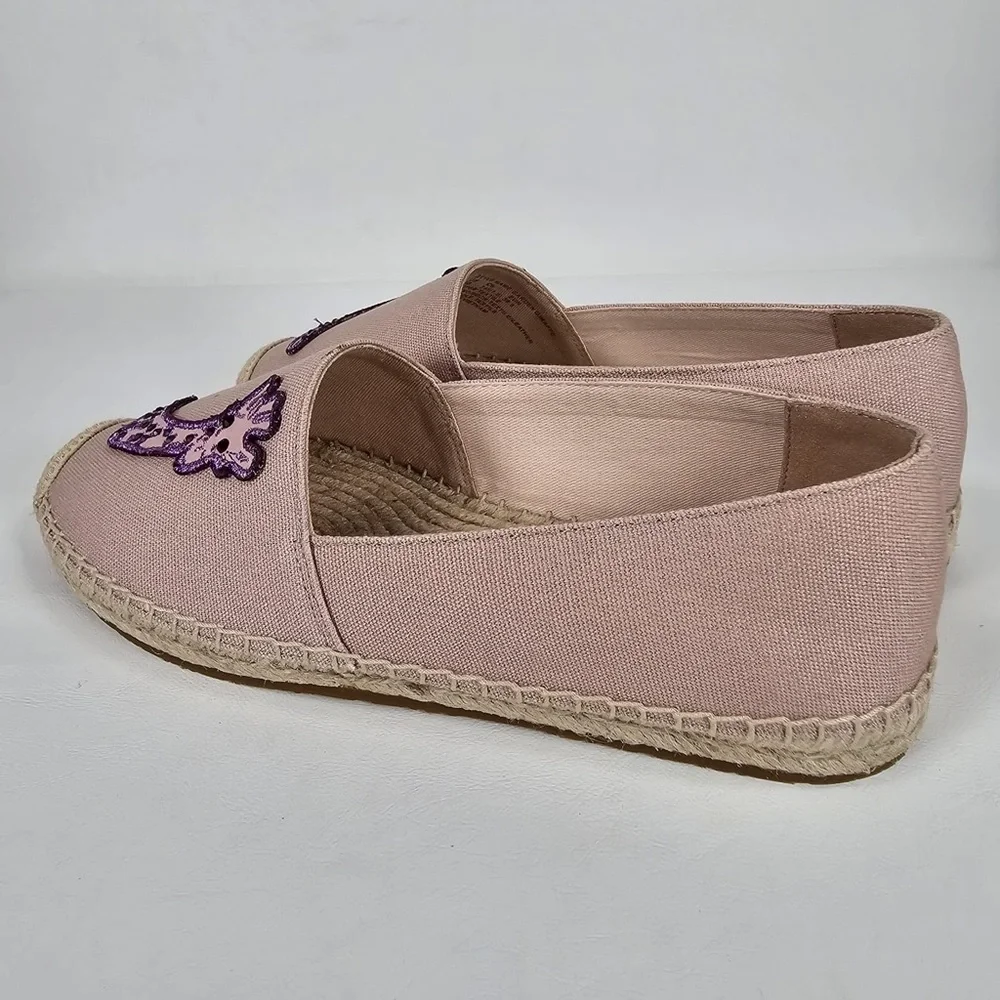 NEW‎ KATE SPADE Garden Giraffe Pale Vellum Espadrilles Size 8 B